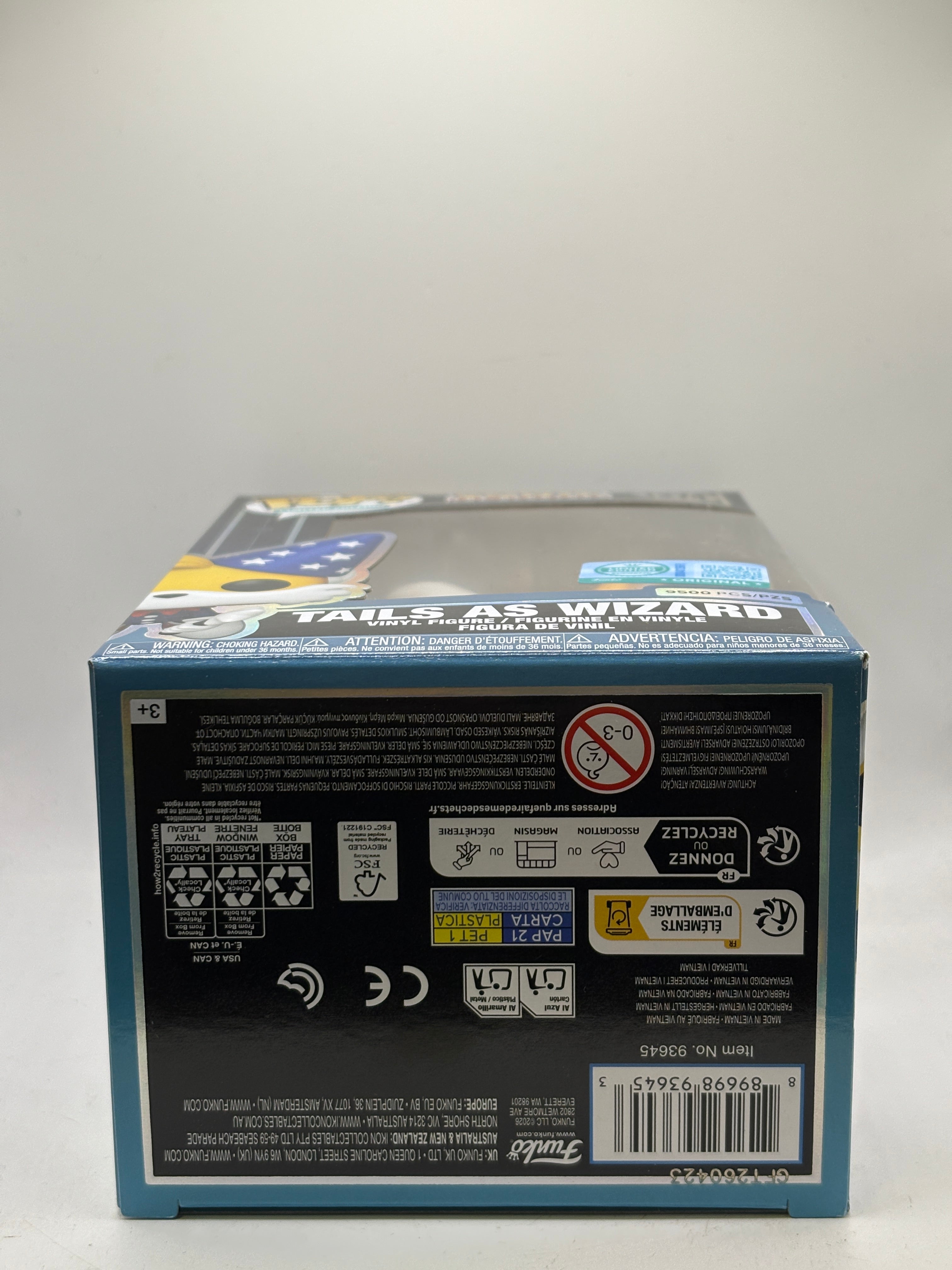 Funko POP! Limited Edition Sonic #1274 Tails as Wizard 9500 Pcs